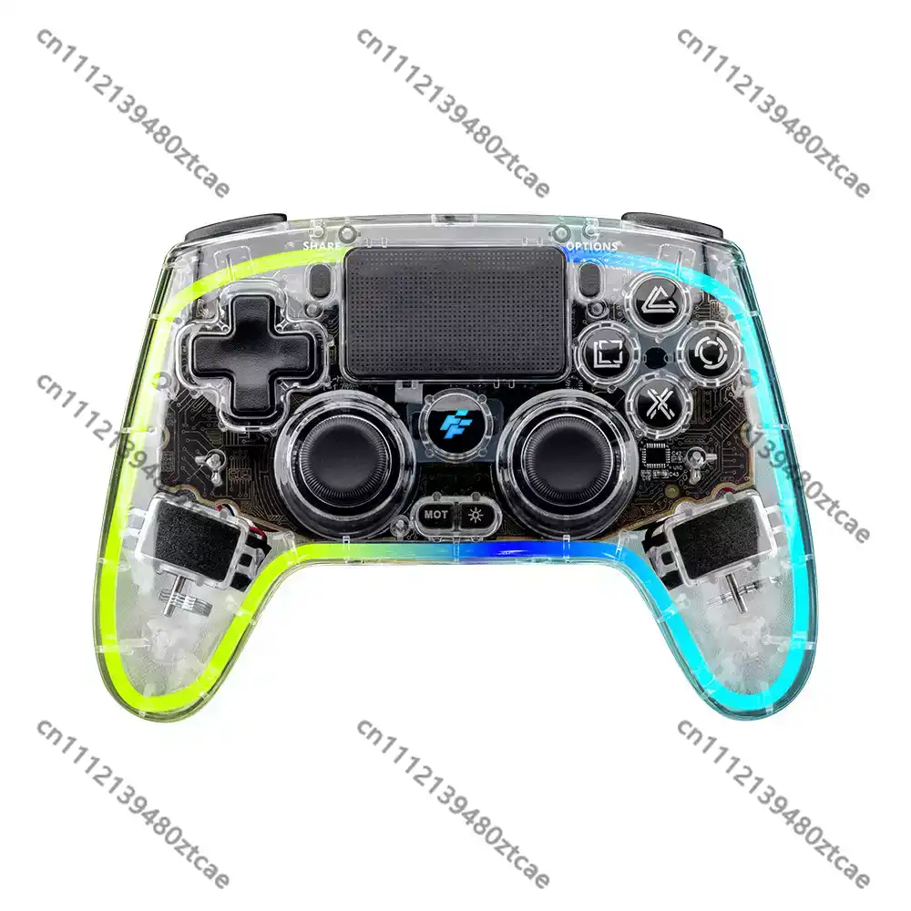 Esports Gaming Hardware - Pengontrol Game Nirkabel Transparan, Gamepad Gaming