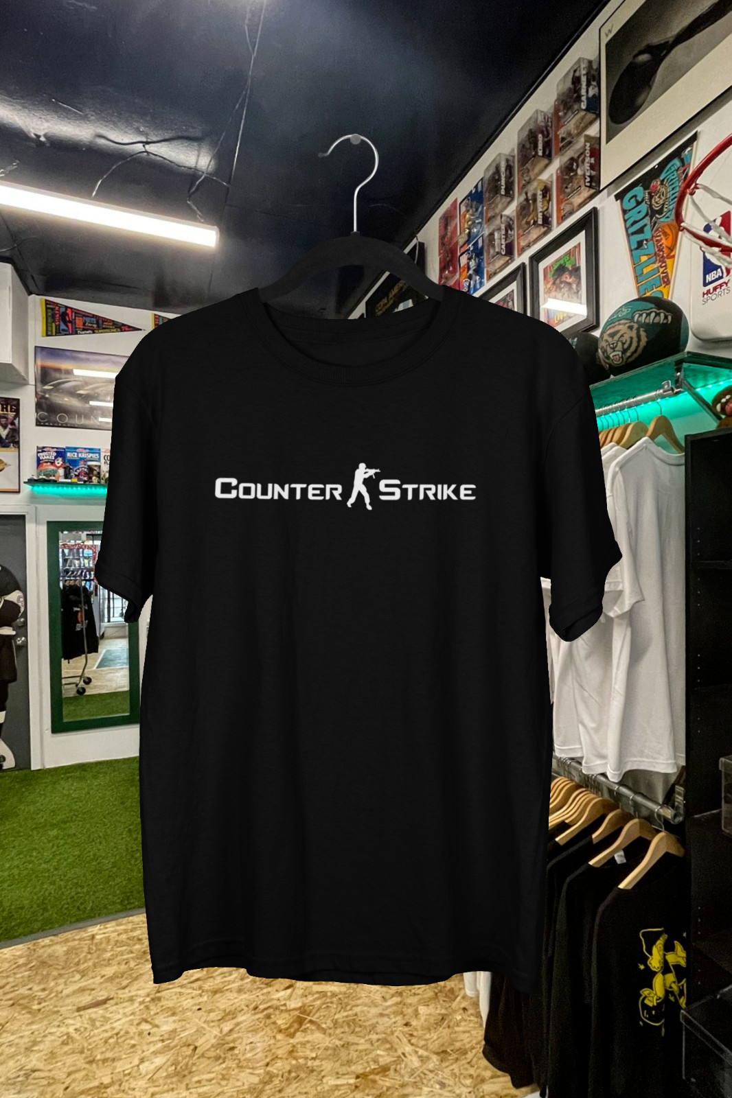 Esports Gaming Logo - Kaos Logo Teks Vintage Counter Strike