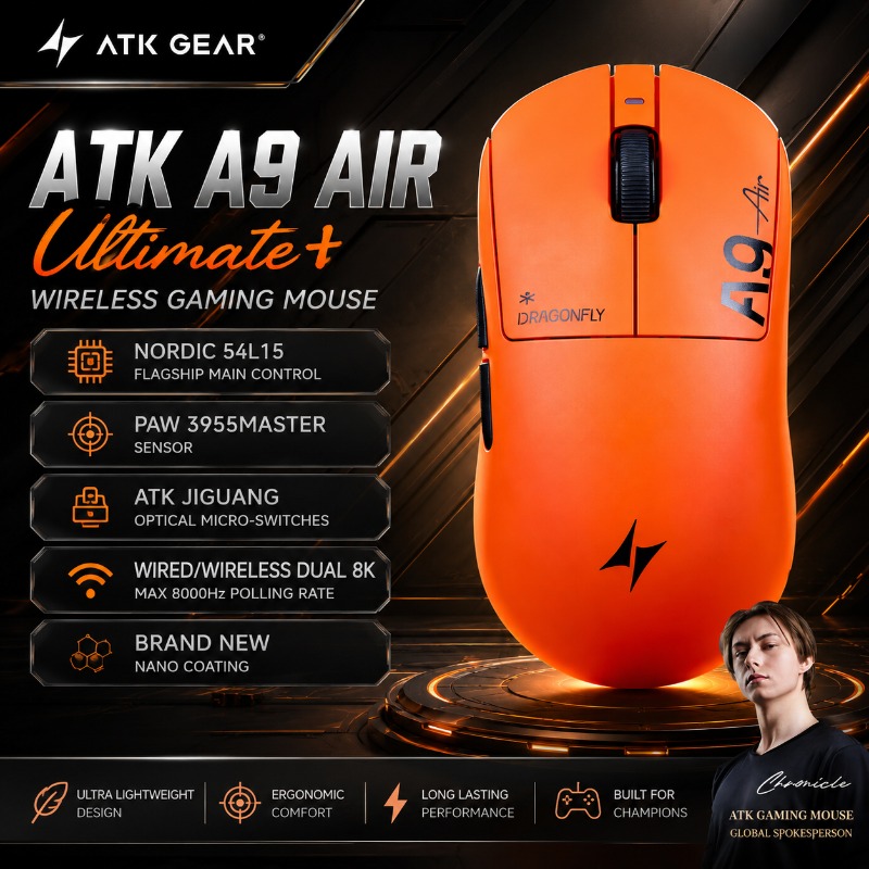 Esports Essential Gaming Pc - ATK Dragonfly A9 Air Ultimate+ Gaming