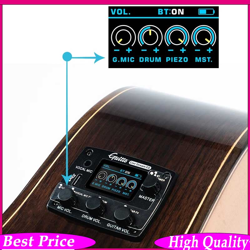 Streaming Mic Condenser - Sistem Pickup Gitar Akustik Guitto GGP-05