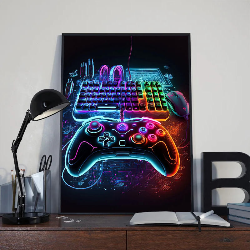 Poster Seni Dinding Gaming Neo - Esports Gaming House ulasan dan harga