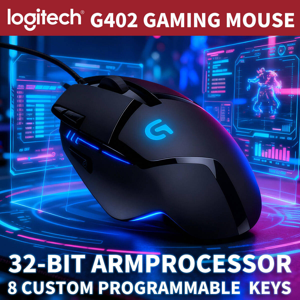Logitech G402 Mouse Gaming Ber - Esports Gaming Hardware ulasan dan harga