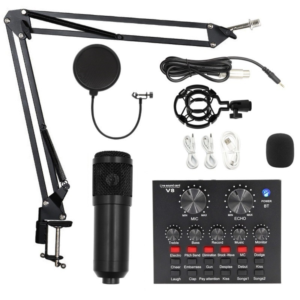 Kit Mikrofon Kondensor BM800 u - Streaming Mic Condenser ulasan dan harga