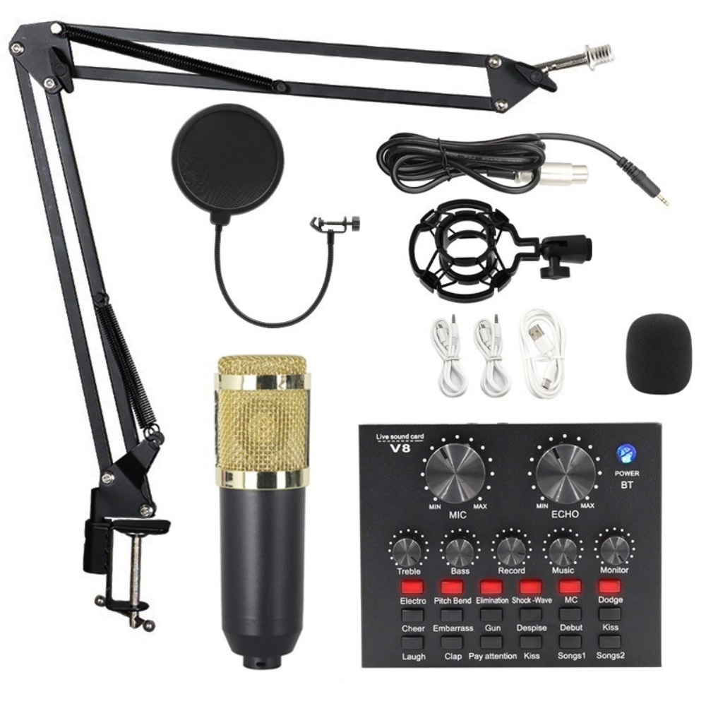 Kit Mikrofon Kondensor BM800 u - Streaming Mic Condenser ulasan dan harga