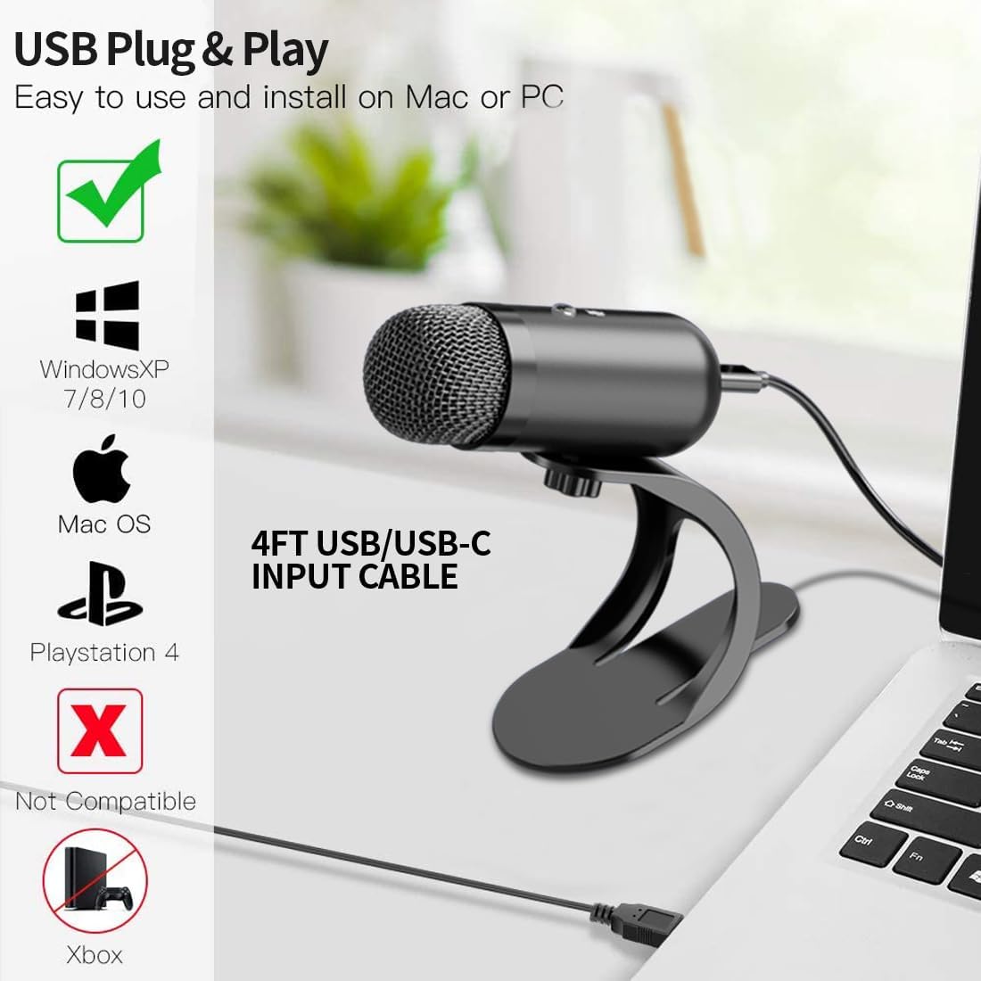 Mikrofon USB Profesional Konde - Streaming Mic Condenser ulasan dan harga