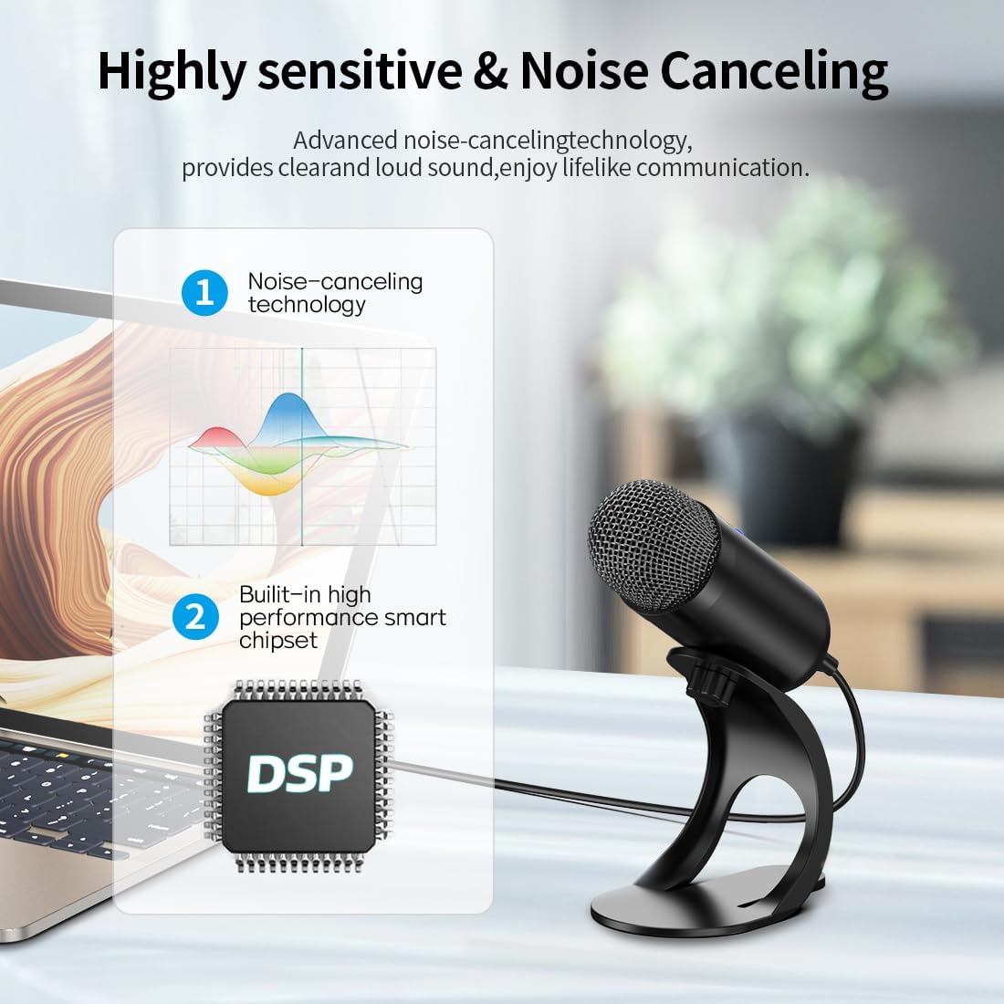 Mikrofon USB Profesional Konde - Streaming Mic Condenser ulasan dan harga