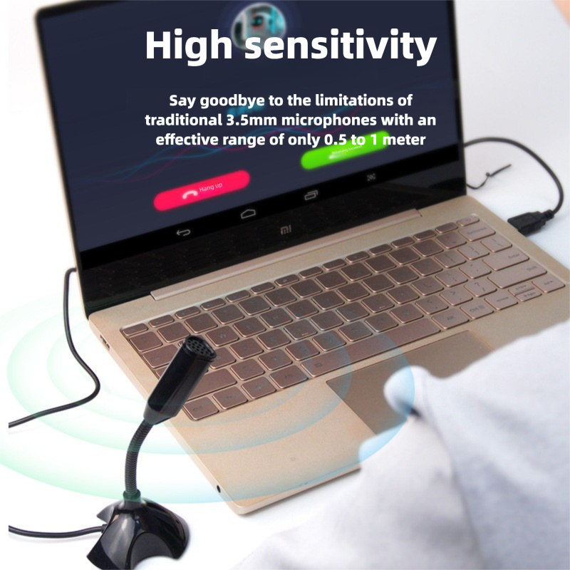 Mikrofon Komputer Desktop USB  - Streaming Mic Condenser ulasan dan harga
