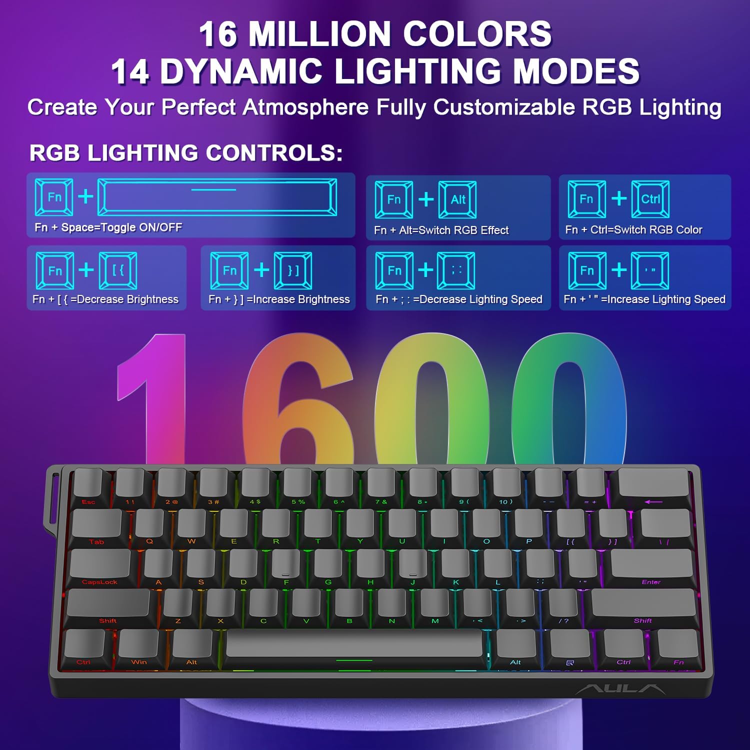 AULA WIN60 WIN68 HE Keyboard B - Esports Essential Gaming Pc ulasan dan harga