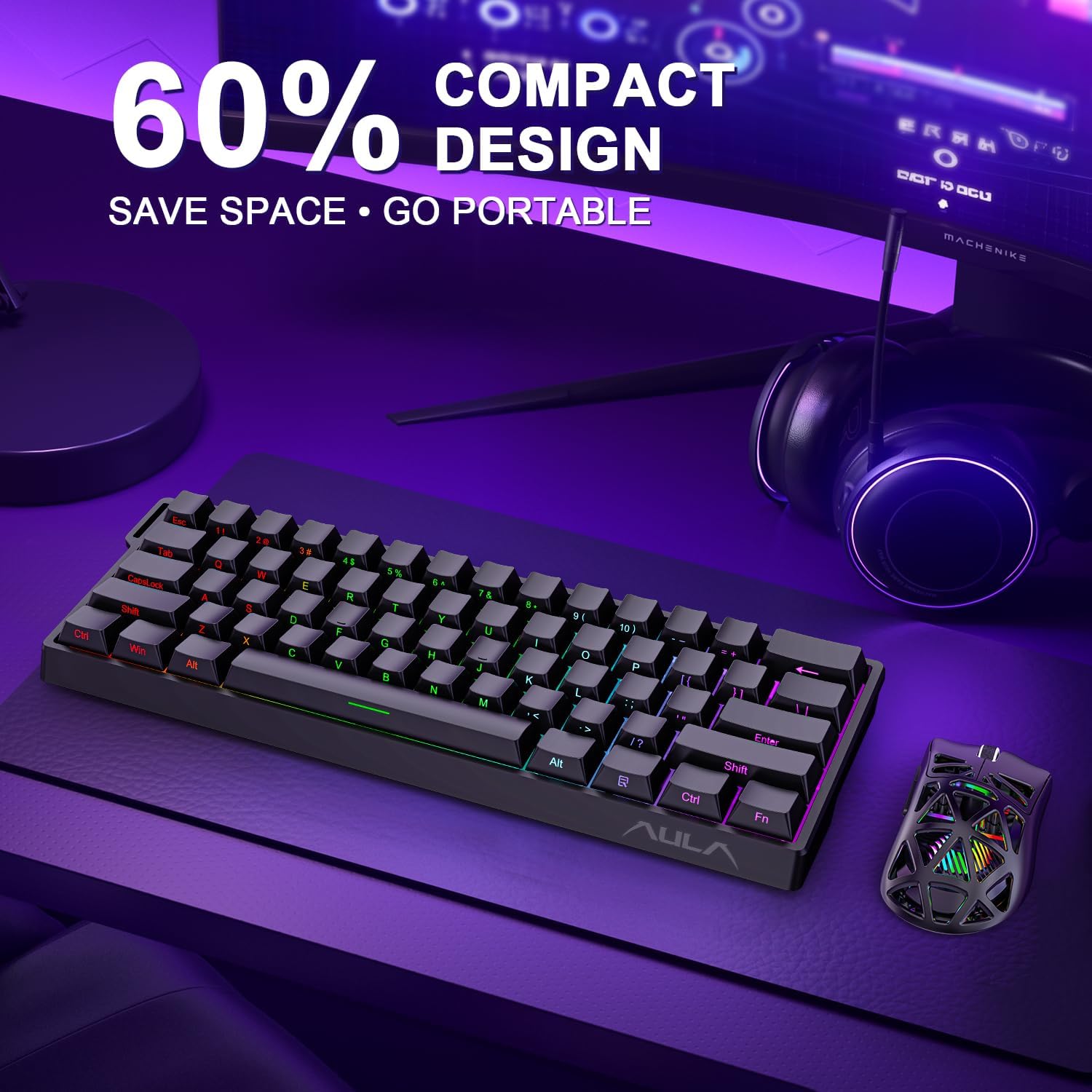 AULA WIN60 WIN68 HE Keyboard B - Esports Essential Gaming Pc ulasan dan harga